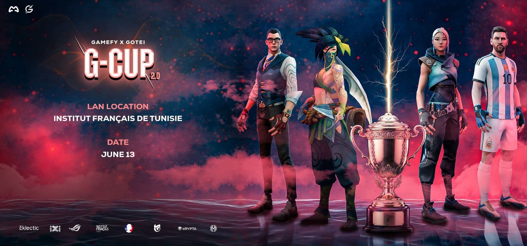 G-CUP 2.0: Tunisia’s Ultimate Esports Tournament Returns with Valorant, League of Legends & eFootball Mobile